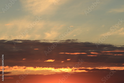 Sonnenuntergang mit Wolken