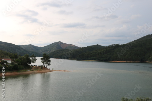 view of the river Zezere from the village of Dornes photo