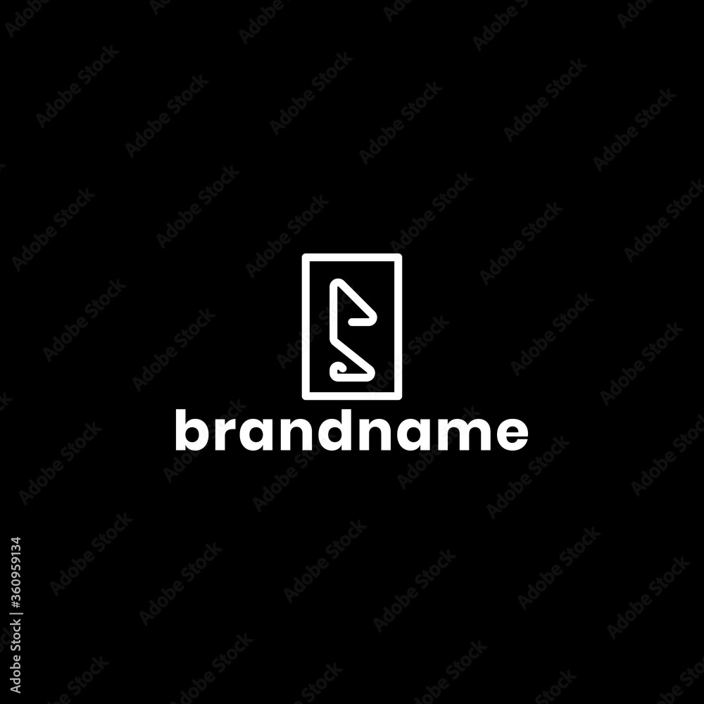 flat letter logo design. letter s logo. flat letter logo design. letter s logo.