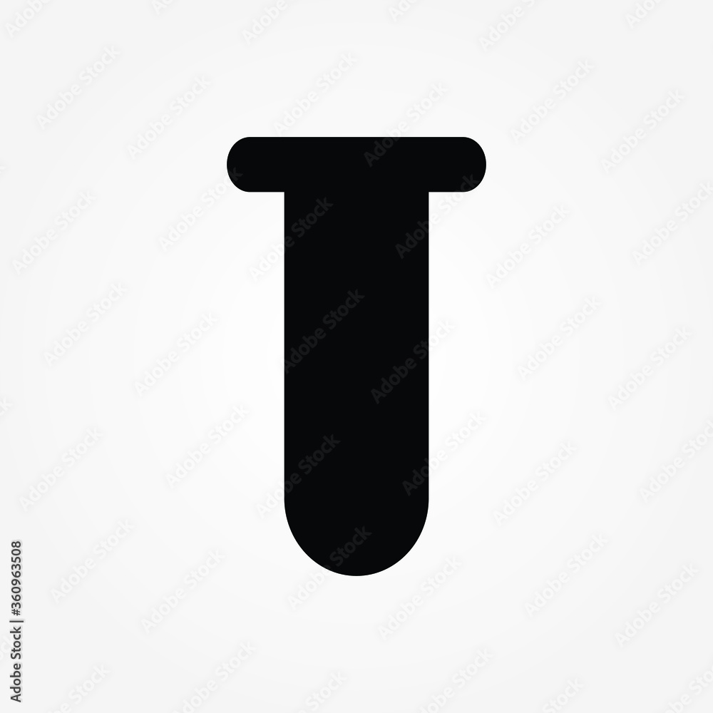 Laboratory glass icon design. tube icon Laboratory glass icon design. tube icon