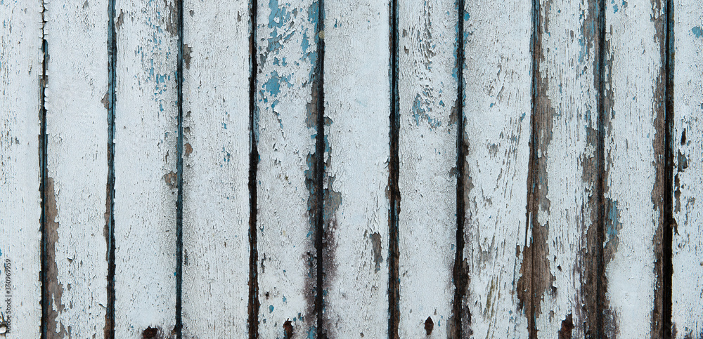 Old cracked color wood plank
