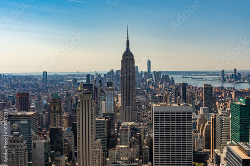 View to Empire State Building from Rockefeller building