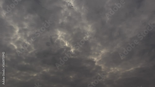 4k Timelapse of clouds at sunset 