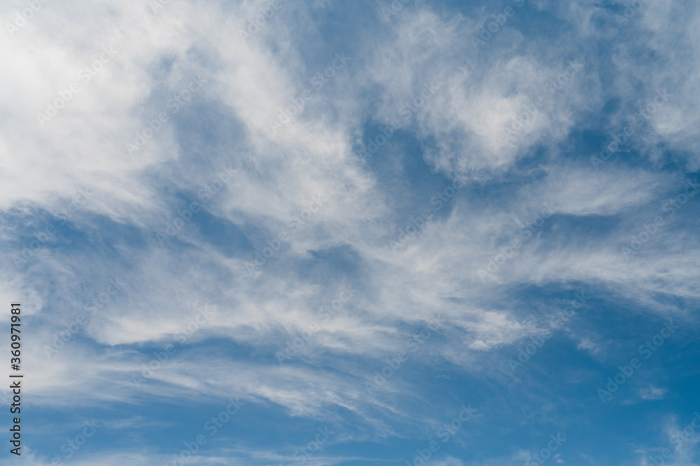 Nature background and wallpaper of cloudy blue sky 
