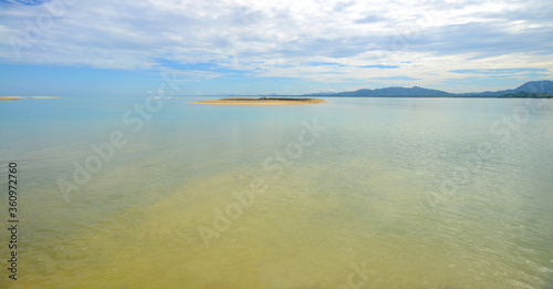 Tropical sea beach with beautiful seascape