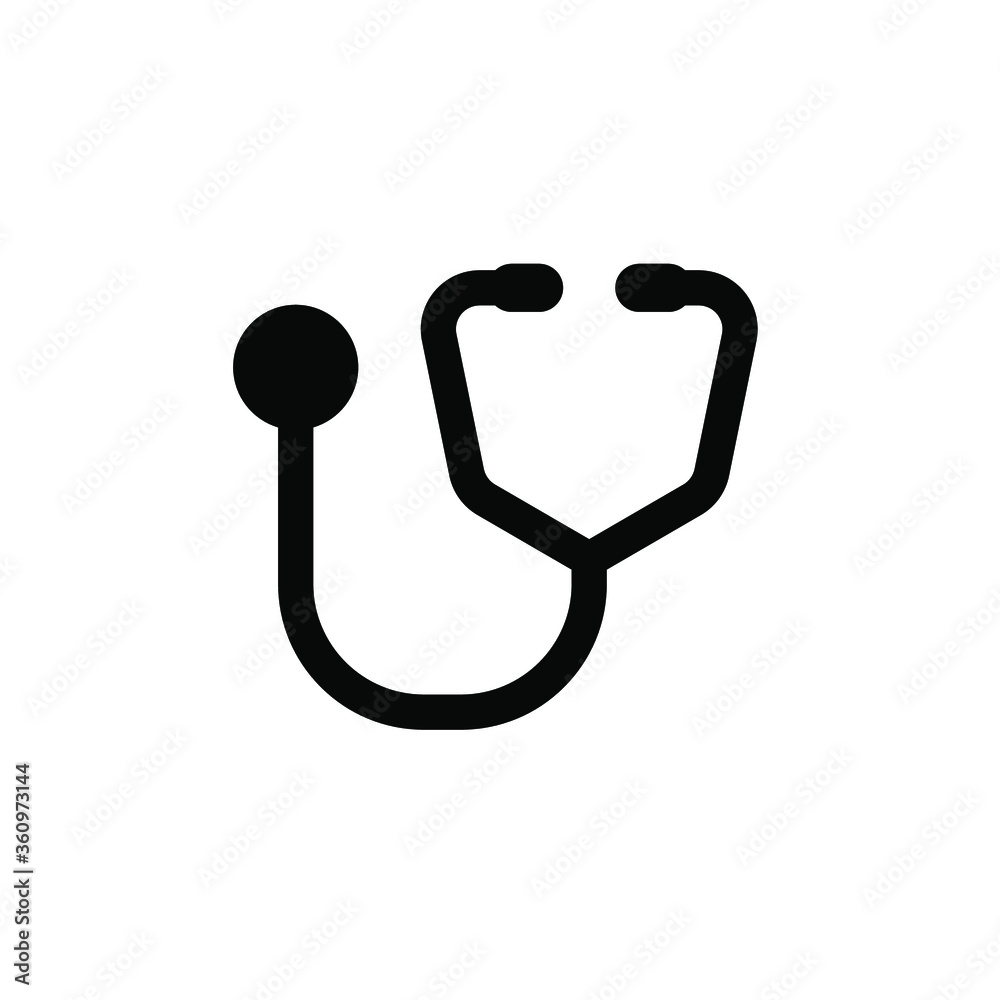 Stethescope icon design template Stethescope icon design template