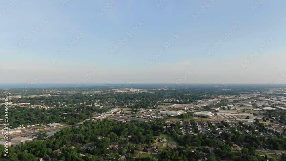 DJI Mavic flying over Clinton Township, Michigan USA on a sunny summer day DJI Mavic flying over Clinton Township, Michigan USA on a sunny summer day