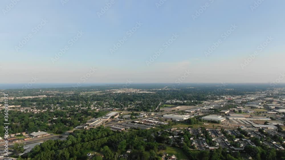 DJI Mavic flying over Clinton Township, Michigan USA on a sunny summer day DJI Mavic flying over Clinton Township, Michigan USA on a sunny summer day