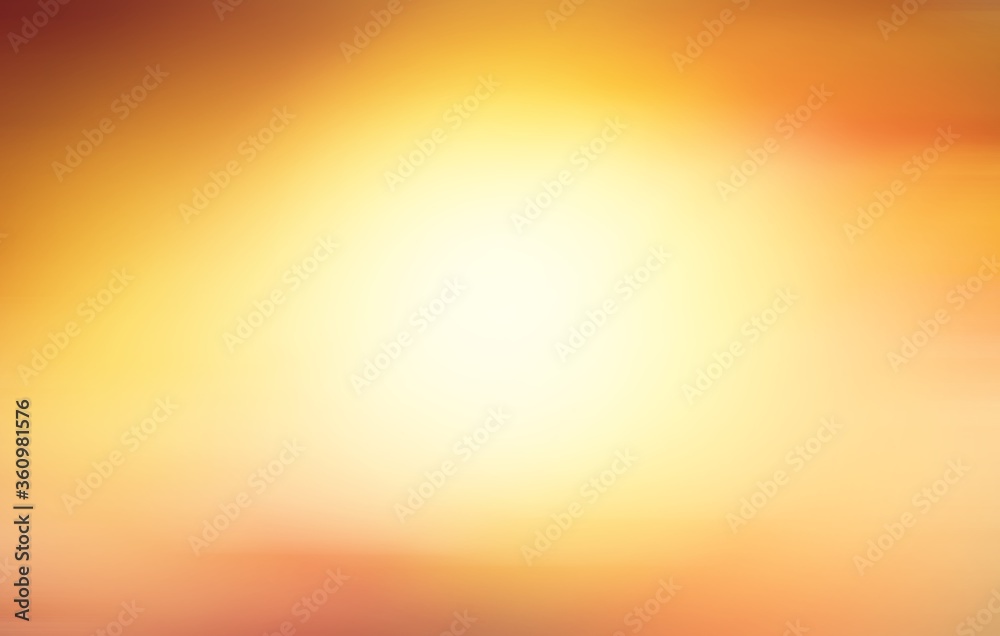Summer season sunlight yellow orange brown abstract background color gradient motion blurred. use for empty studio room backdrop wallpaper showcase or product your. copy space for text
