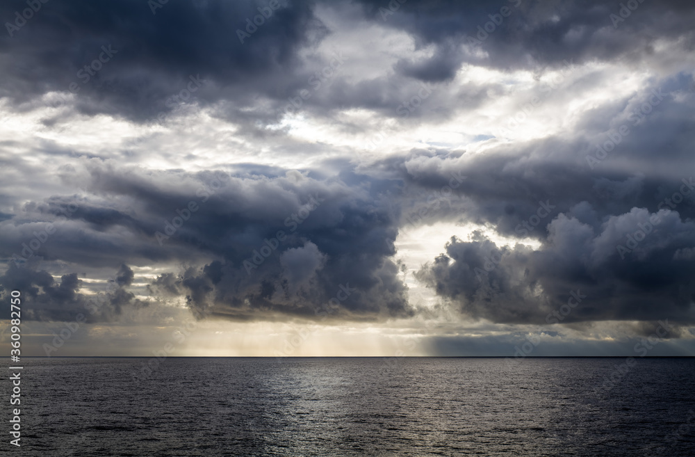 Atlantic ocean clouds at Sea Atlantic ocean clouds at Sea