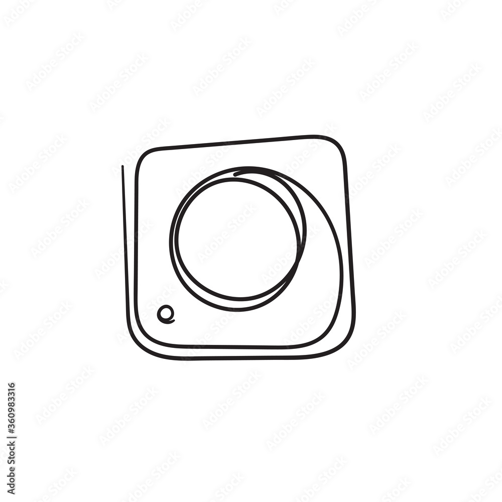 hand drawn doodle camera icon illustration.cartoon style vector hand drawn doodle camera icon illustration.cartoon style vector