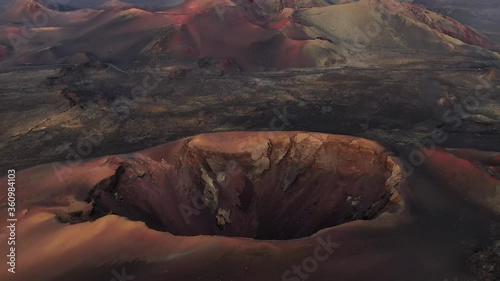 Spain, Canary Islands, Lanzarote, Volcanos in Timanfaya National Park photo