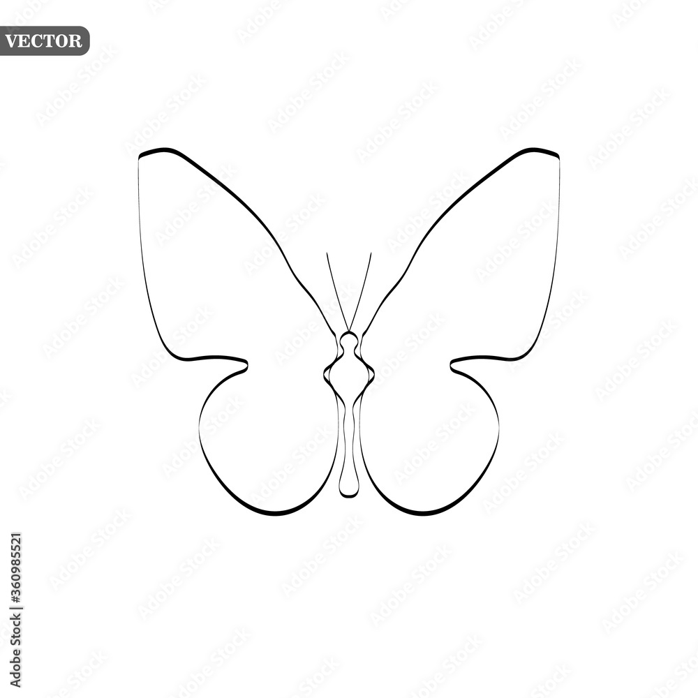 Butterfly logo graphic design concept. Editable butterfly element, can be used as logotype, icon, template in web and print Butterfly logo graphic design concept. Editable butterfly element, can be used as logotype, icon, template in web and print