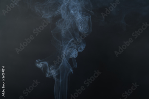 White smoke, black background, used as the background image.