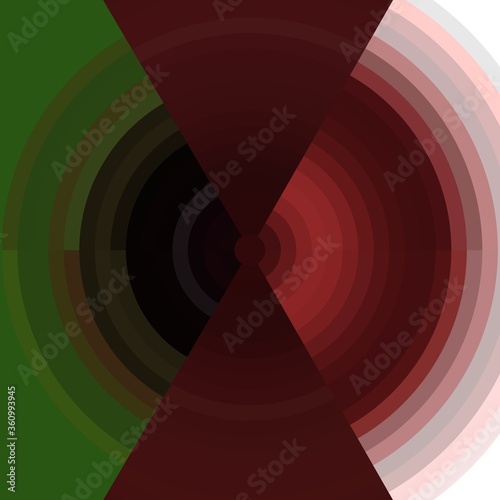 Red green abstract background with circles
