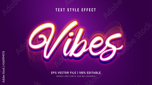 vibes text style effect photo