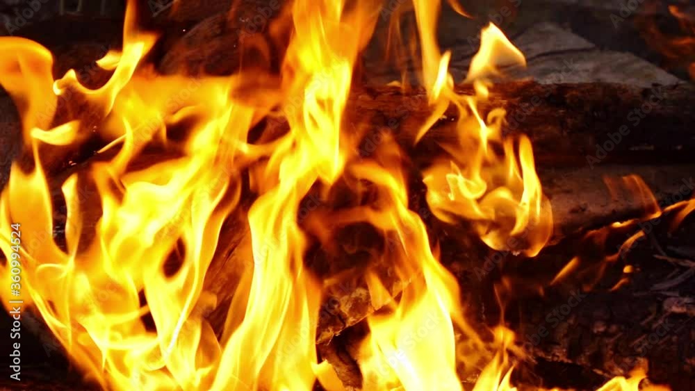 Blazing Inferno Wall of Fire in Slow Motion Blazing Inferno Wall of Fire in Slow Motion
