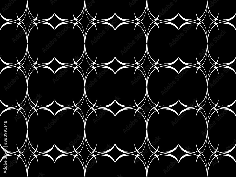 Naklejka premium Seamless pattern design with floral background elements, beautiful ornaments, black, white, orange, pink, red, green, yellow, blue, gray, purple