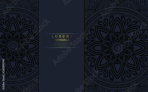Mandala template with elegant, classic elements. Great for invitation, flyer, menu, brochure, background Premium Vector