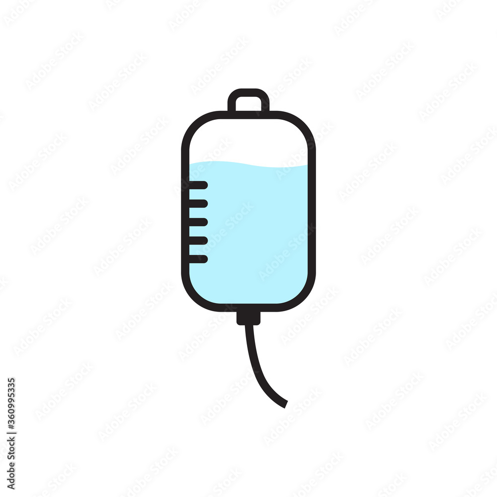 Therapy dropper icon design isolated on white background Therapy dropper icon design isolated on white background