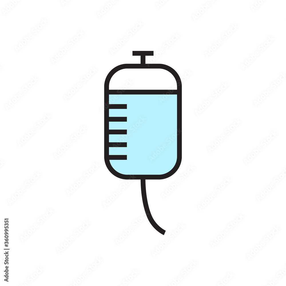 Therapy dropper icon design isolated on white background Therapy dropper icon design isolated on white background