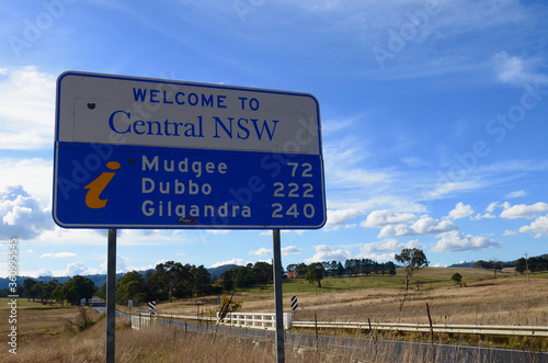 A road sign in Central New South Wales, Australia