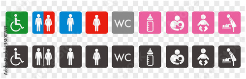  icon of toilet restroom wc vector