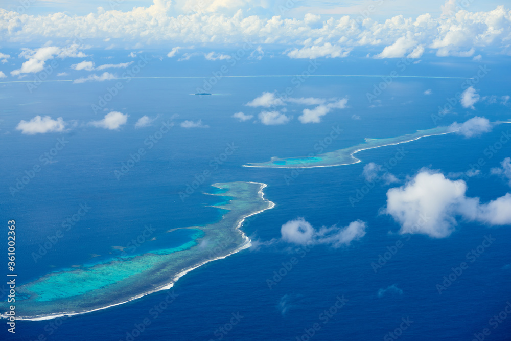 Fototapeta premium Chuuk Islands aerial view
