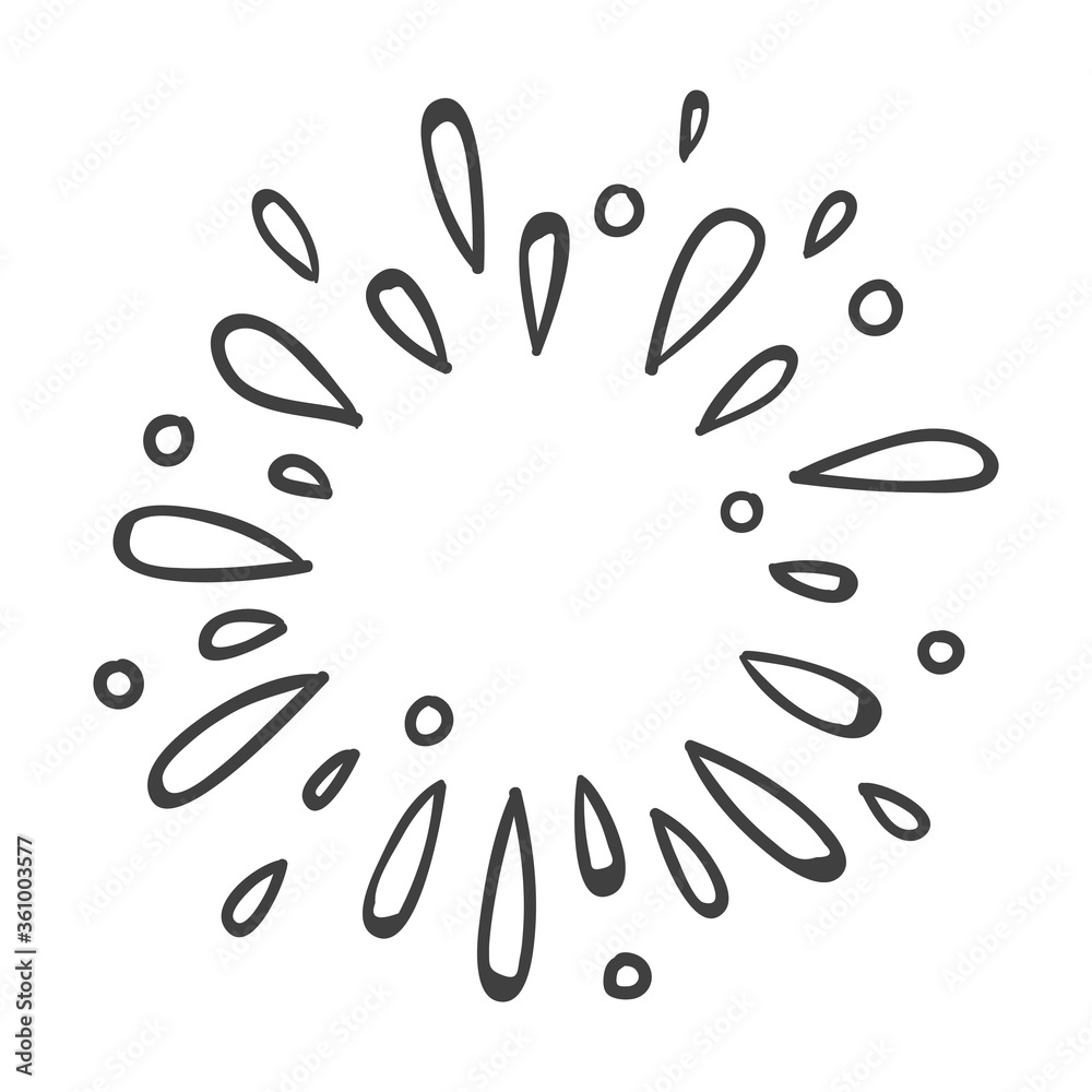 water explosion or star burst doodle, water explosion or star burst doodle,