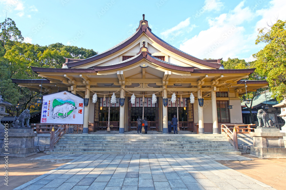 The Minatogawa Shrine in Kobe, Kansai, Japan.