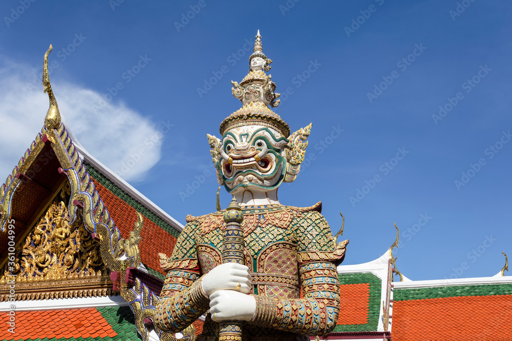 Wat Phra Kaew and Grand Palace in sunny day Wat Phra Kaew and Grand Palace in sunny day