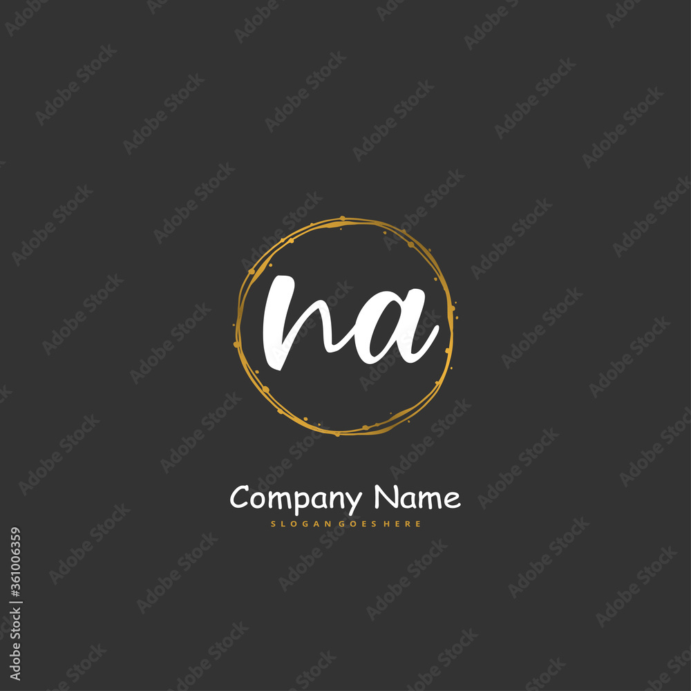 N A NA Initial handwriting and signature logo design with circle. Beautiful design handwritten logo for fashion, team, wedding, luxury logo. N A NA Initial handwriting and signature logo design with circle. Beautiful design handwritten logo for fashion, team, wedding, luxury logo.