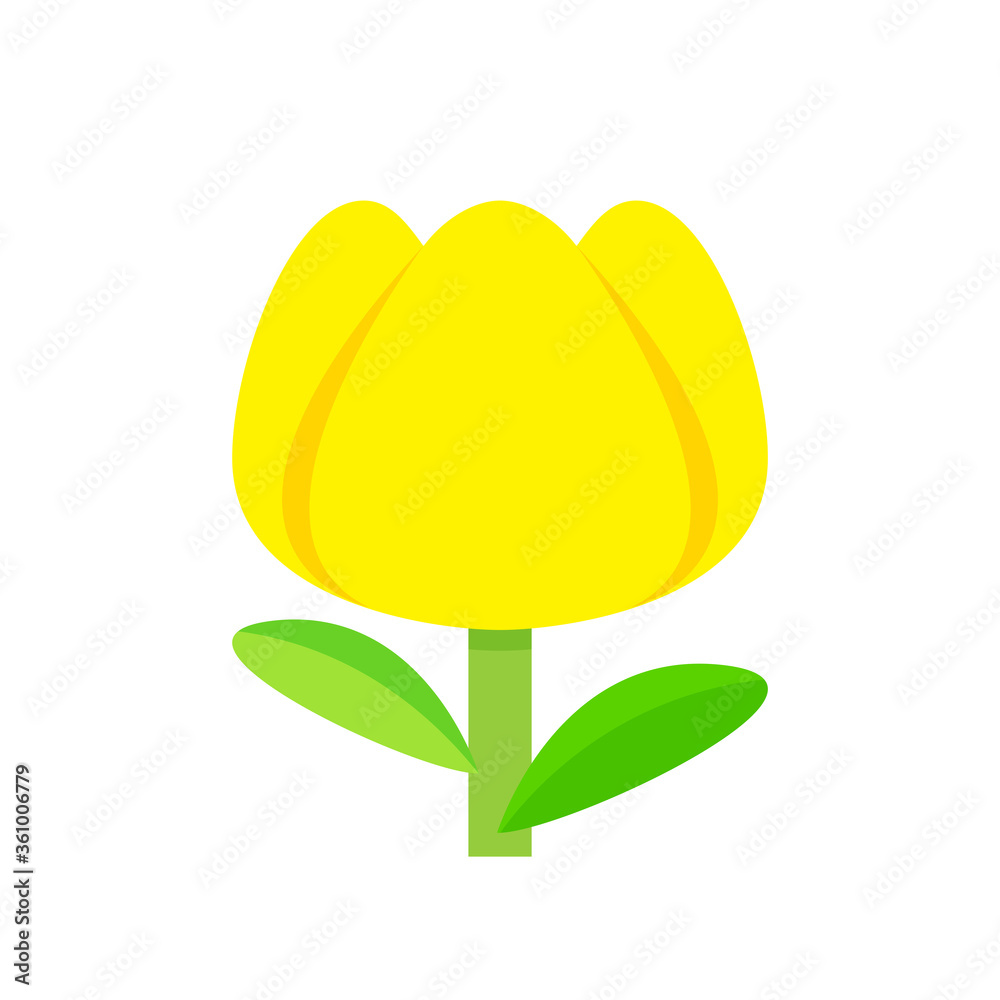 tulip flower yellow simple isolated on white background, tulips yellow cartoon for clip art, illustration tulip flower tulip flower yellow simple isolated on white background, tulips yellow cartoon for clip art, illustration tulip flower