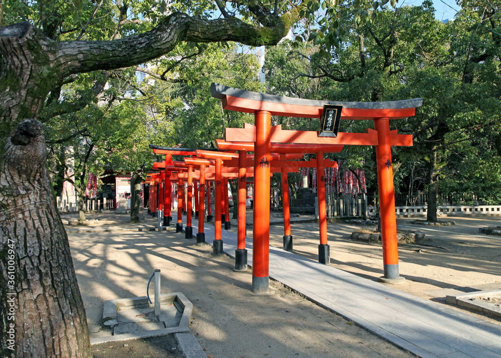 Fototapeta premium The Minatogawa Shrine in Kobe, Kansai, Japan.