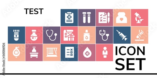 test icon set