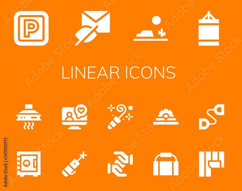 linear icon set