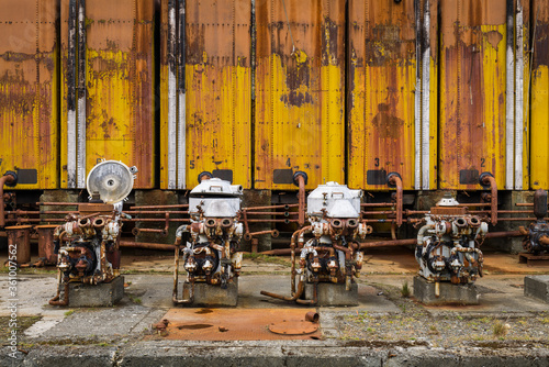 old whaling station equipment, Grytviken, South Georgia