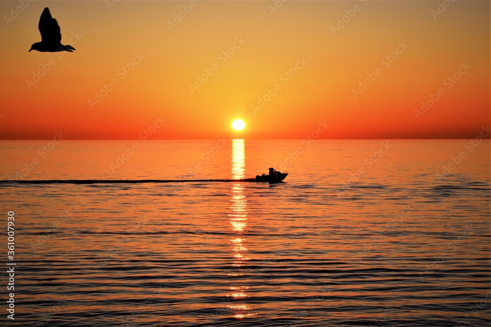 Sunset at the beach. Mornington Peninsula. Victoria.Australia