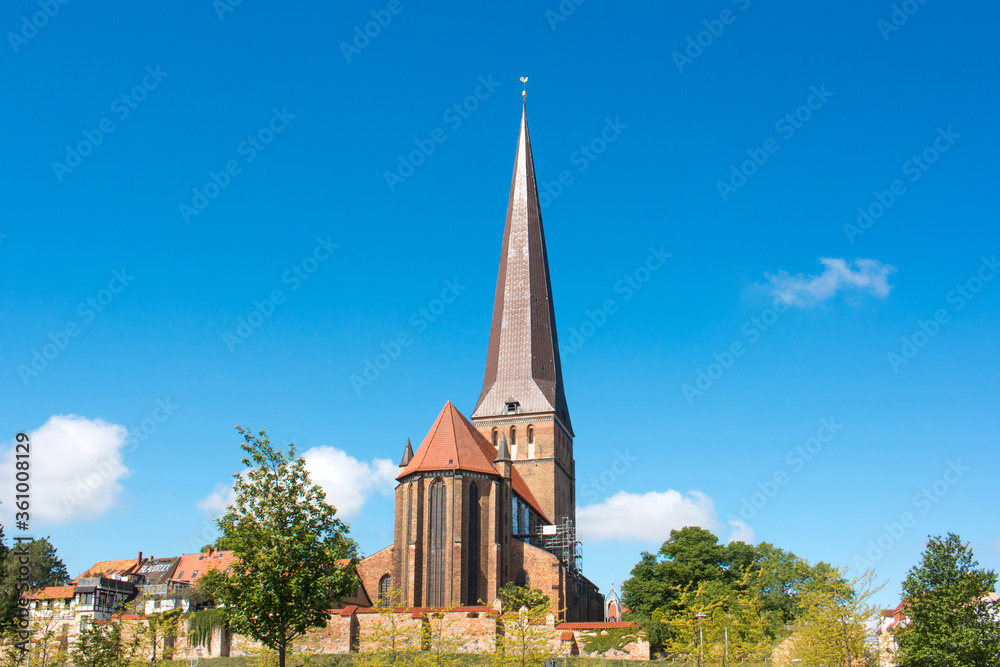 St. Peter's Church also Church of St. Peter (Petrikirche) Rostock (Mecklenburg Vorpommern) Western Pomerania Germany
