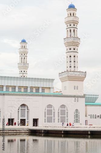 Detail of minaret in Masjid Bandaraya mosque in Kota Kinabalu, Borneo