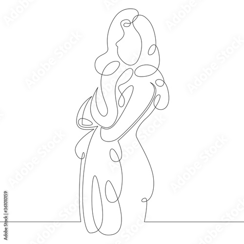 girl with a towel after a shower