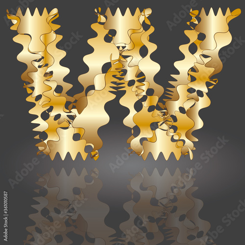Polygonbuchstabe W10