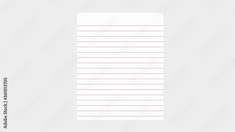 illustration of blank sheets of square and lined paper from a block isolated on a gray background illustration of blank sheets of square and lined paper from a block isolated on a gray background