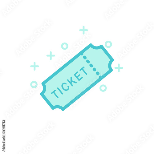 Illustration Vector graphic of ticket. Fit for access, concert, show etc.