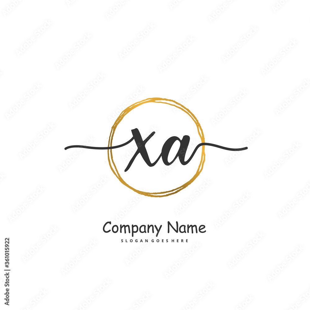 X A XA Initial handwriting and signature logo design with circle. Beautiful design handwritten logo for fashion, team, wedding, luxury logo. X A XA Initial handwriting and signature logo design with circle. Beautiful design handwritten logo for fashion, team, wedding, luxury logo.