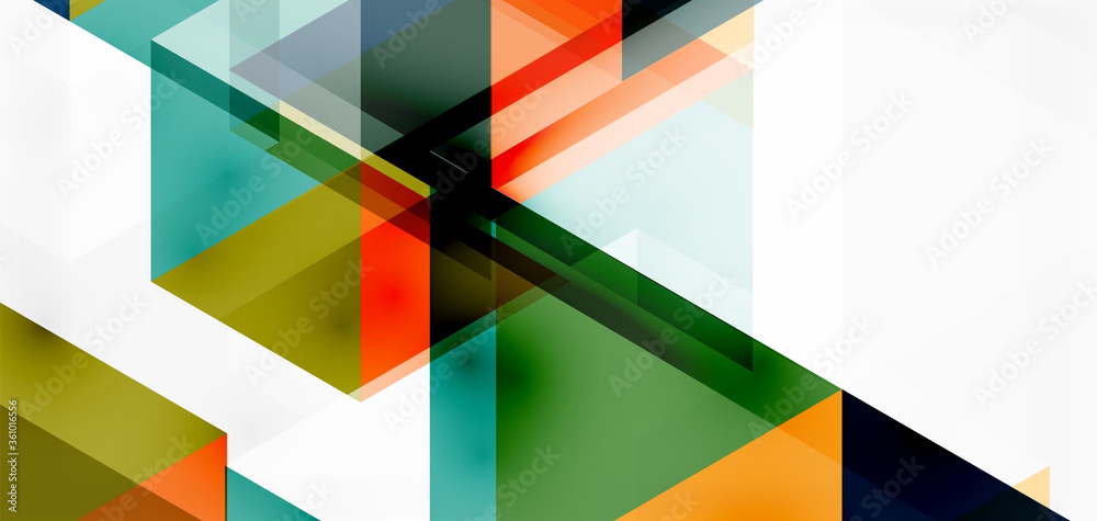 Geometric abstract background, mosaic triangle and hexagon shapes. Trendy abstract layout template for business or technology presentation, internet poster or web brochure cover, wallpaper Geometric abstract background, mosaic triangle and hexagon shapes. Trendy abstract layout template for business or technology presentation, internet poster or web brochure cover, wallpaper