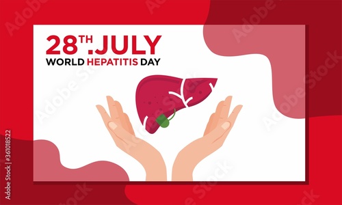 World Hepatitis Day Design Vector. Suitable for Greeting Card, Poster and Banner