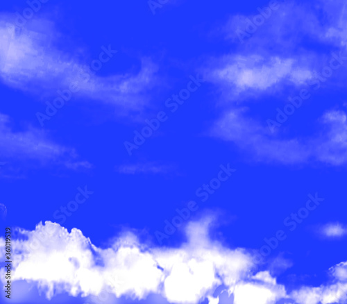 sky and clouds blue white air  wallpaper