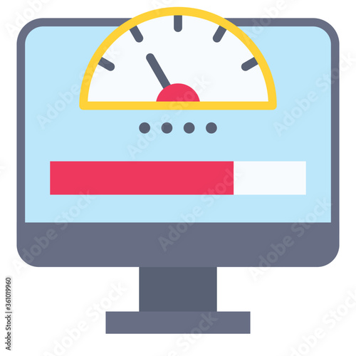 Network bandwidth, Telecommuting or  remote work icon