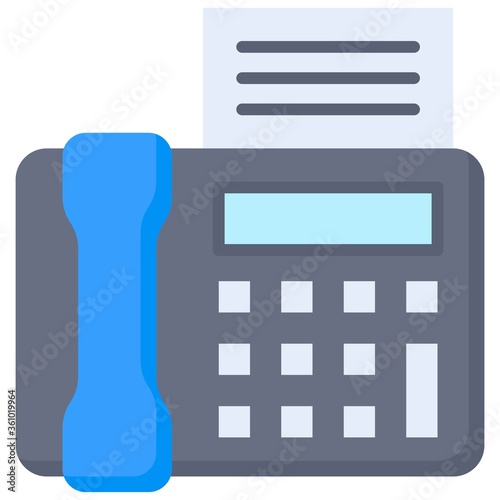Fax, Telecommuting or  remote work icon